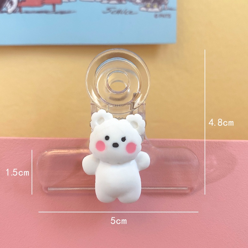 Kẹp Giấy Bằng Acrylic Trong Suốt Đuôi Dài Đa Năng