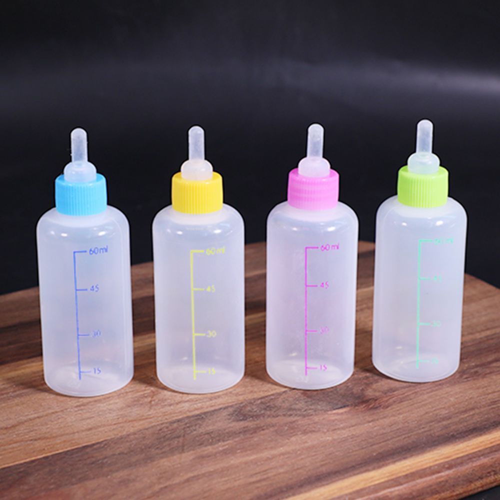 Set bình sữa kèm bàn chải vệ sinh cho thú cưng 60ml