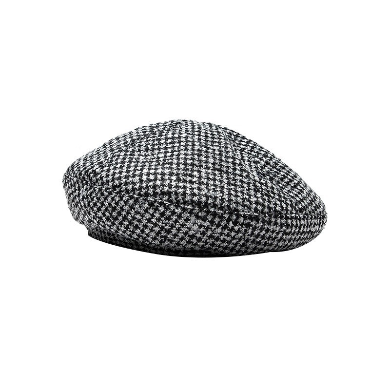 MŨ NỒI/MŨ BERET Vải Kaki - Tiện Dụng - Thời Trang - SUNNY005 Kẻ Caro Và Đen Trơn Basic