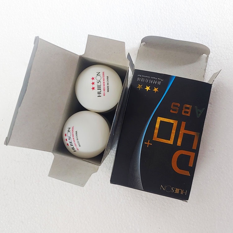 Quả bóng bàn Huieson 40+ hộp 6 bóng ⚡Bóng bàn ABS luyện tập tiêu chuẩn 3 sao dùng tập luyện - thi đấu