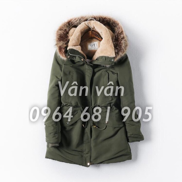 Áo khoác parka Zara lót lông xuất khẩu (có video hàng về)[ Sẵn XS và L ]