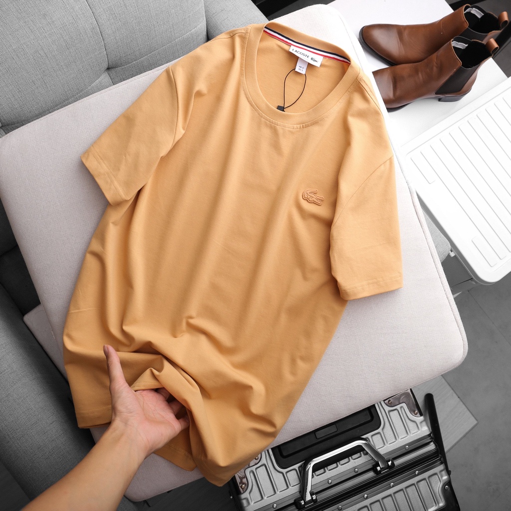 Áo thun nam basic xuất dư đơn giản form suông nhẹ , chất vải cotton 4 chiều co giãn , áo phông nam bigsize trên 100kg -3