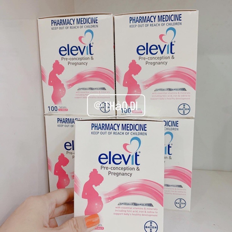 [Mẫu mới] Elevit Bầu, Sau Sinh - Úc