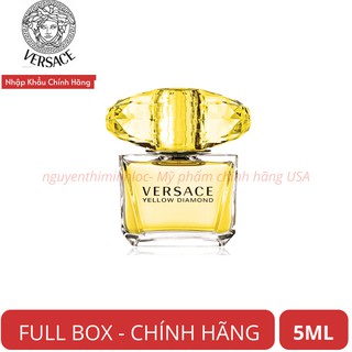  Nước Hoa Mini Nữ Kim Cương Vàng VERSACE Yellow Diamond Sang Trọng 5ml Chính Hãng Italia 