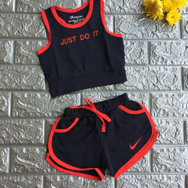 Bộ cho bé gái Just do it