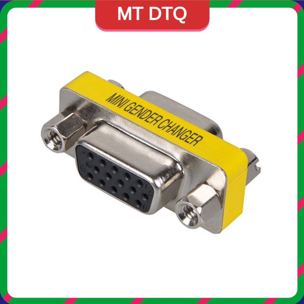 Đầu nối VGA sang VGA, Đầu nối cáp VGA 2 đầu âm 15 chân Jack nối dây VGA, Hàng chuẩn chất lượng giá cực tốt -