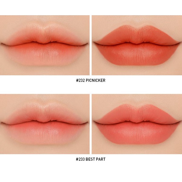 Son thỏi lì lâu trôi Mickey 3.CE Disney Lip Color 233 Best Part - Màu hồng nude pha cam đào nữ tính BẢN GIỚI HẠN