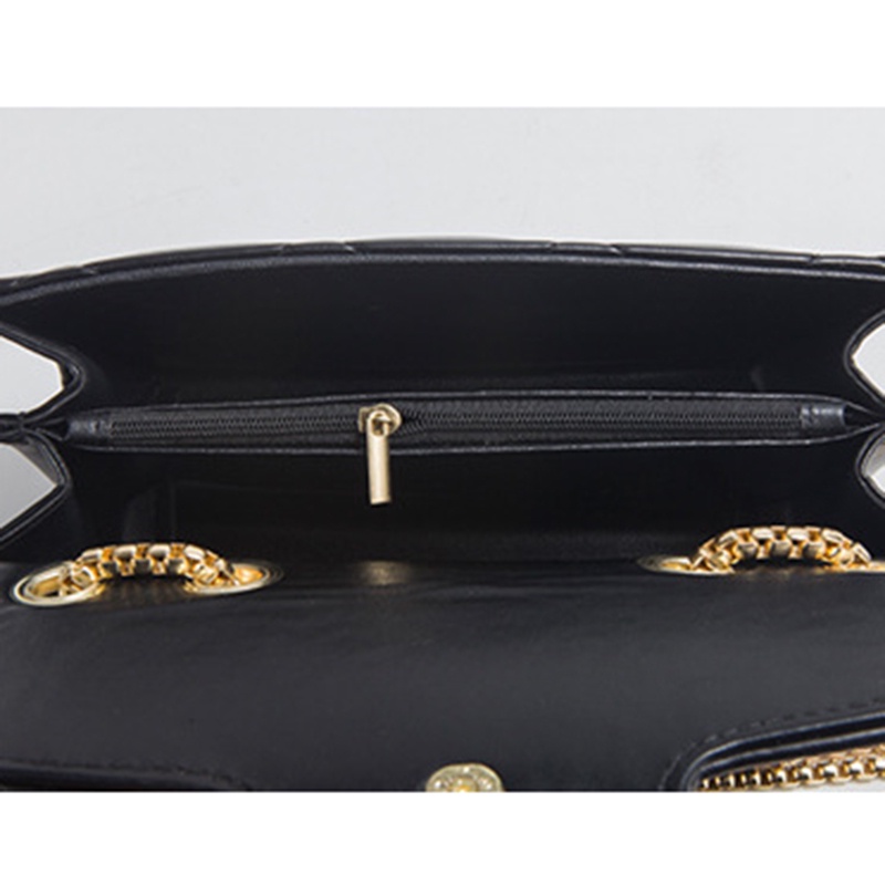 Túi Đeo Chéo Đính Kim Cương Giả &amp; Ngọc Trai Có Khóa Cài Thời Trang Cho Nữ