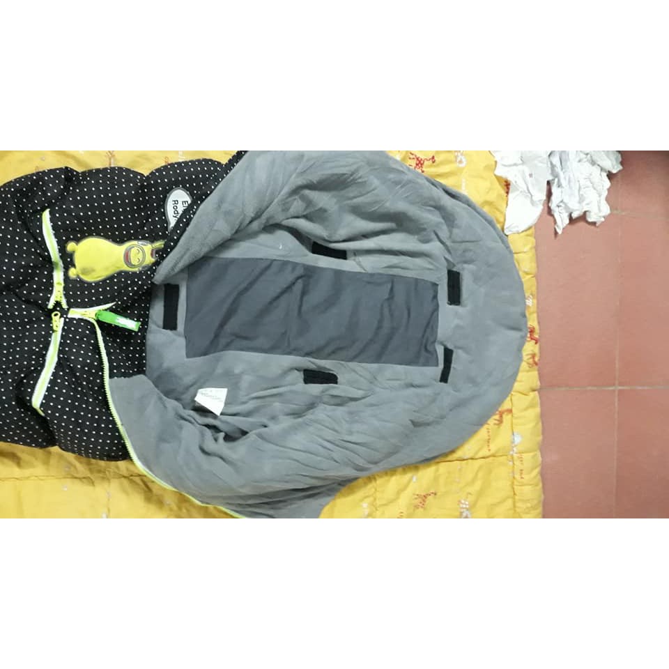 Túi ngủ lông vũ đen cho bé ms86