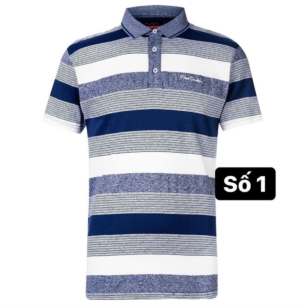 Áo polo full kẻ mẫu 1-3+2,2% shopee