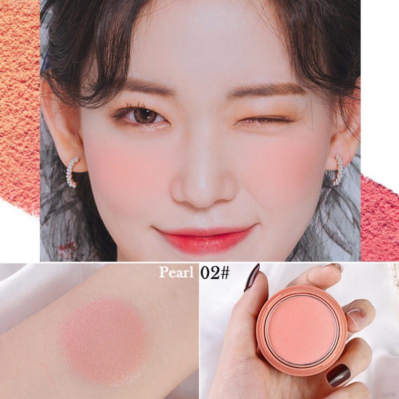 [Hàng mới về] Phấn má hồng trang điểm sáng da chống nước lâu trôi kèm bông phấn đầu nấm | BigBuy360 - bigbuy360.vn