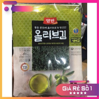 Dongwon Lá Kim Ăn Liền Vị Dầu Oliu 60 Gram (Gồm 3 gói 20g) - Nhập Khẩu Hàn Quốc