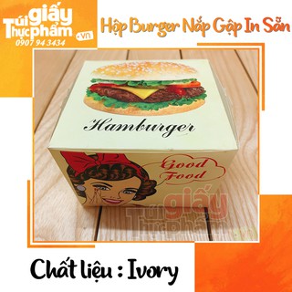 300 Hộp Burger (Ivory - in sẵn)