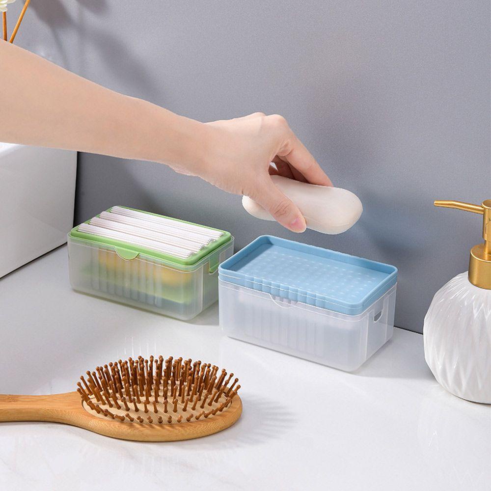 Hộp Đựng Xà Phòng Dạng Lỏng Hai Lớp Kèm Cọ Rửa Chén Tiện Dụng Cho Nhà Bếp