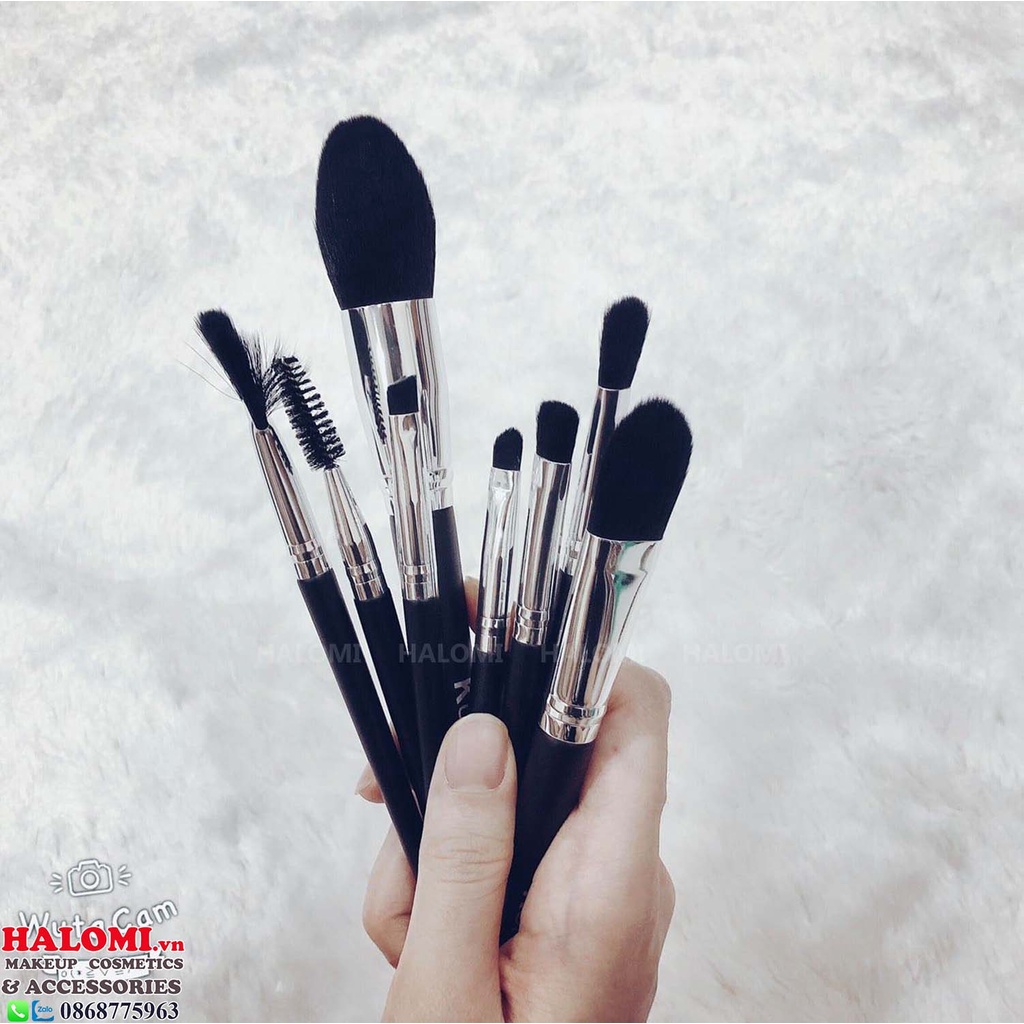 Bộ cọ trang điểm cá nhân Kun 14 cây lông thú siêu mềm chuyên dùng cho makeup HALOMI