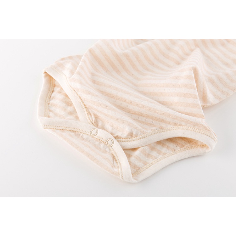 Áo liền quần Cotton NgắN Tay Kẻ SọC Cho Bé (0-18 TháNg)