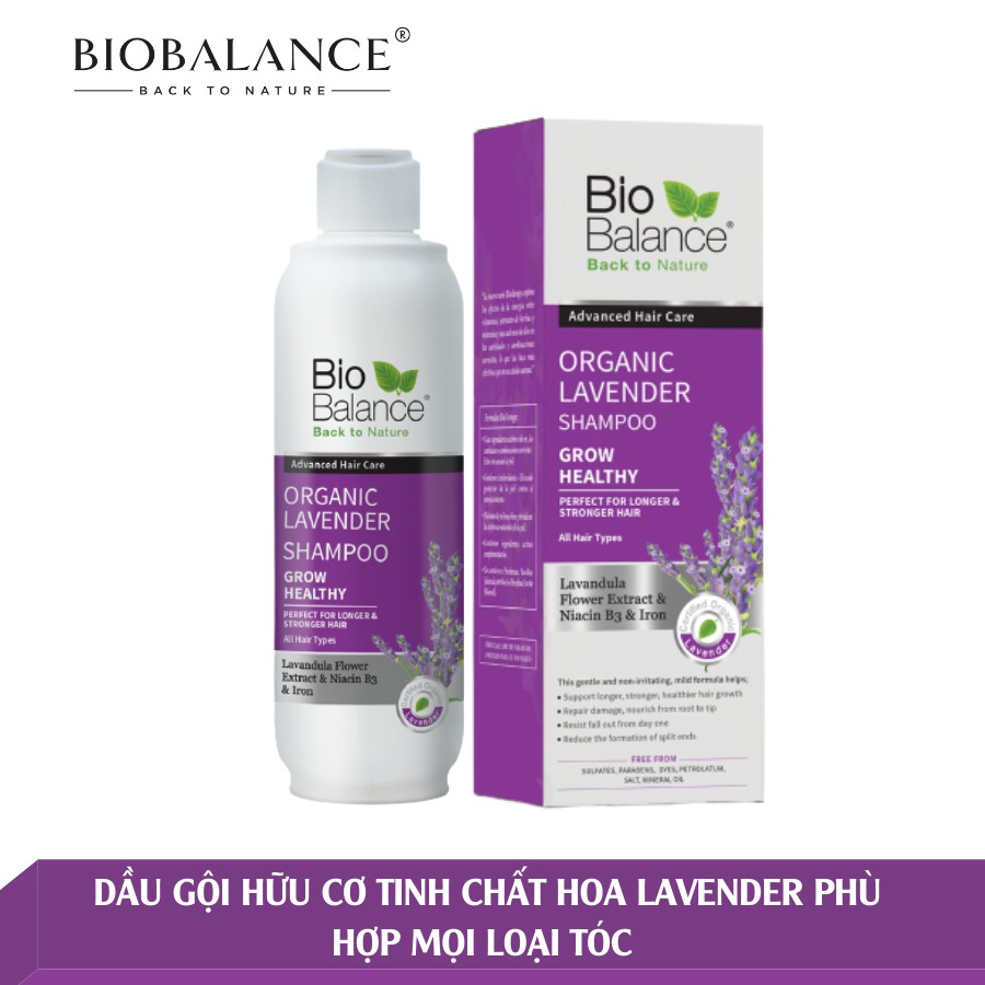 Dầu Gội Hữu Cơ Chống Rụng Và Kích Thích Mọc Tóc BIO BALANCE Organic 330ml [ BIOBALANCE ]