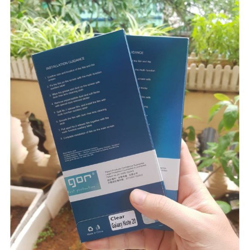 Bộ 2 miếng dán dẻo Gor cho Galaxy Note 20ultra 5g / note 20 ultra / S10E/S10/S21 ULTRA