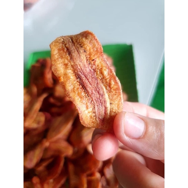 chuối sứ sấy giòn.
