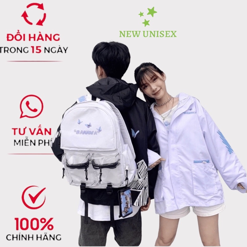 Áo khoác dù nhiều con bươm bướm cực xinh cho cô nàng và anh chàng năng động cá tính couple TP7J5 [NewUnisex]