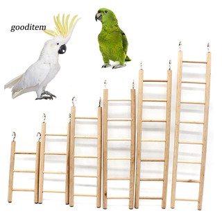 Bộ thang treo chuồng vẹt 3/4/5/6/7/8 bậc bằng gỗ tiện lợi dễ dùng