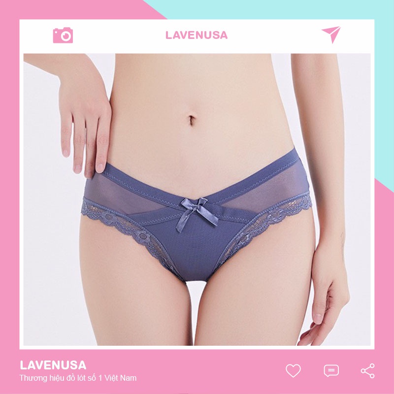 Quần lót nữ ren cao cấp cạp chéo mềm mại quyến rũ gợi cảm LAVENUSA QL40