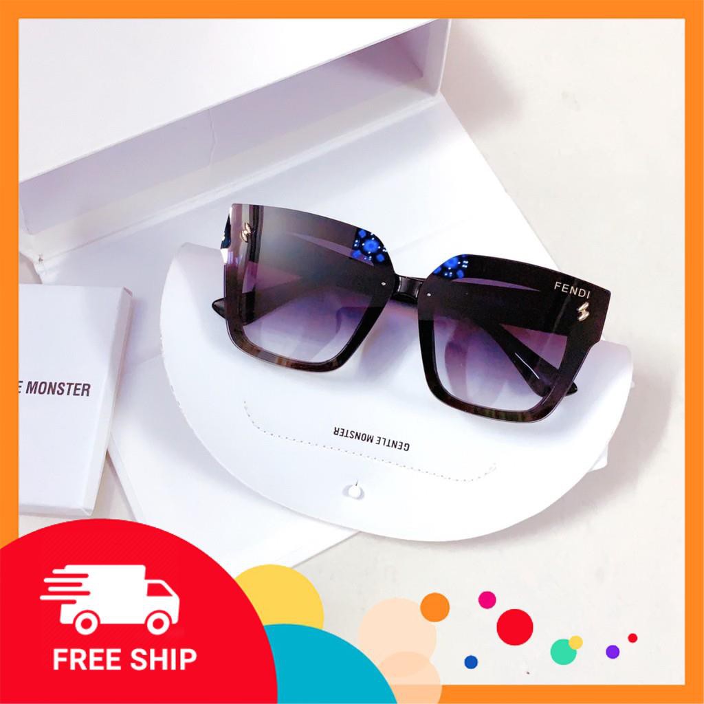 Kính mát thời trang nữ A2076 💎 Kính chống tia UV bảo vệ mắt