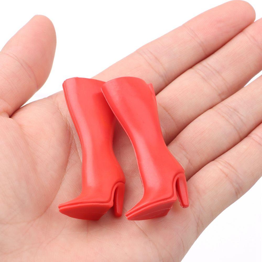 1 Đôi Giày Búp Bê Dài Đến Đầu Gối Bằng Nhựa Thời Trang Cho Nữ
