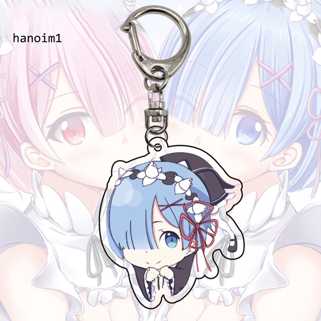 Móc khóa hình nhân vật hoạt hình Rem đáng yêu thời trang