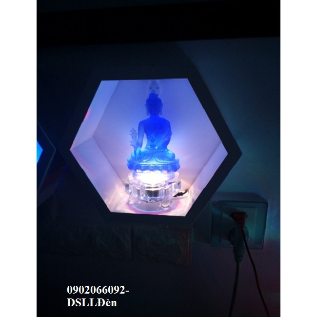 Tượng phật dược sư có đế đèn led