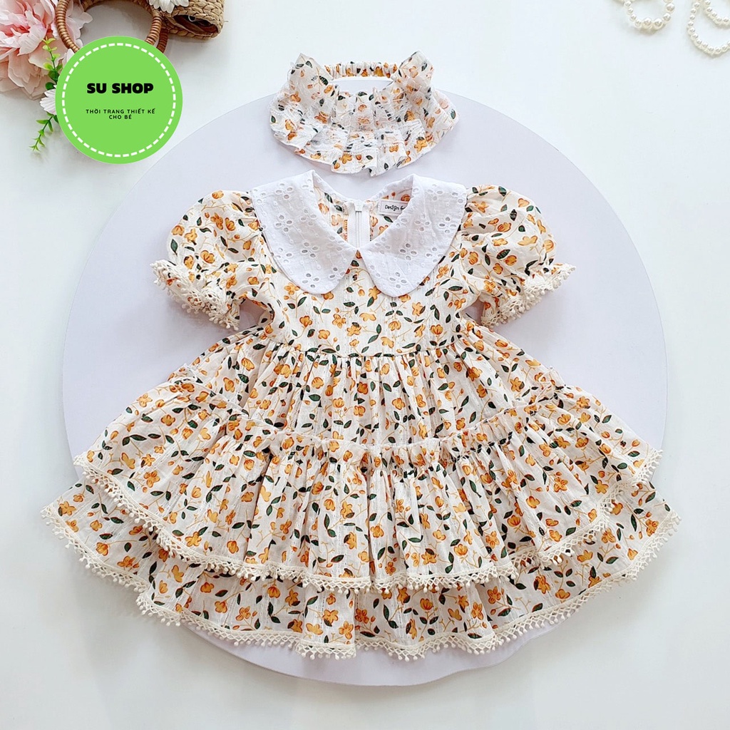Váy trẻ em [⚡FREESHIP⚡TẶNG KÈM TURBAN] Váy đầm Thời Trang Hàng Thiết Kế Cao Cấp cho bé từ 1 - 8 Tuổi