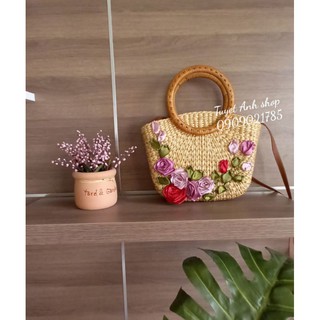 Giỏ xách, túi xách làm từ lục bình, cói, sản phẩm handmade thời trang