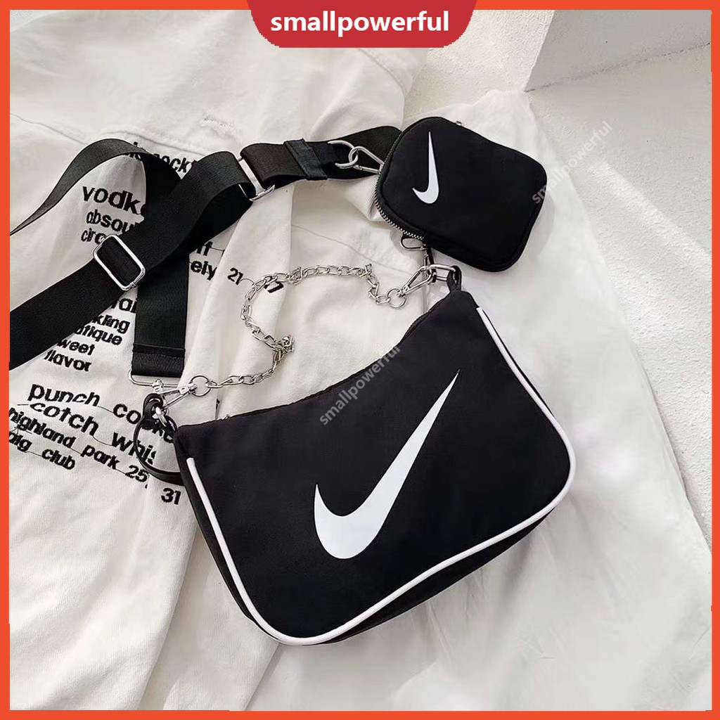 Bộ 3 món túi xách tay đeo chéo + túi đựng chìa khóa + ví Nike thời trang SMA
