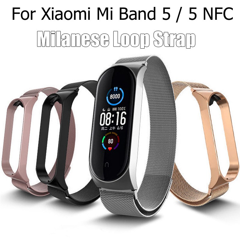 [Mi band 5/6] Dây thay nam châm Mi band 5/6 chính hãng Mijobs - dây đeo thay thế miband 5/6 milanese loop (Mijobs)