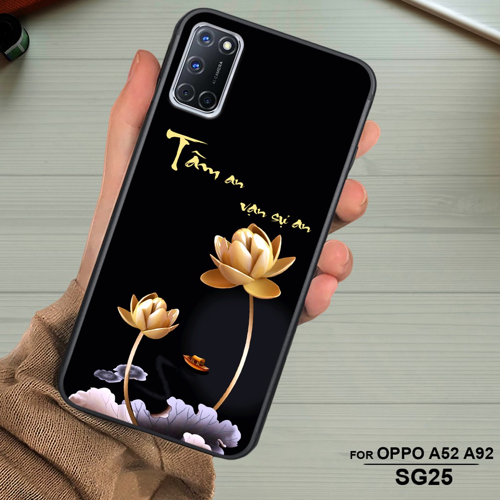 ỐP lưng kính 3D OPPO A52,A92, ỐP điện thoại OPPO A52,A92 thế hệ mới siêu sang Son Store