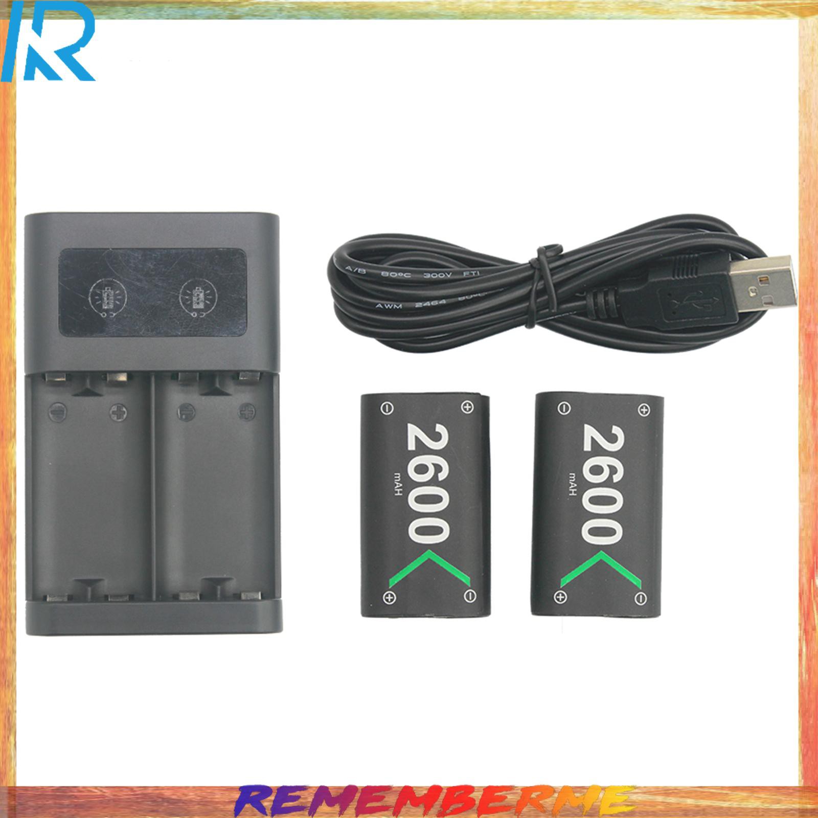 Bộ Sạc Pin 2x 2600mah Cho Tay Cầm Chơi Game Xbox One / S / X | BigBuy360 - bigbuy360.vn