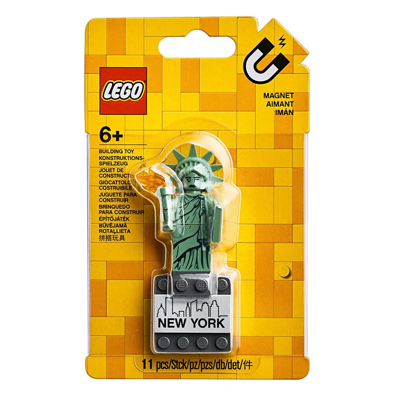 Gundam Lego 850497 New York Tủ lạnh Nam châm Tượng Nữ thần Tự do Khối lắp ráp chính hãng Minifigure