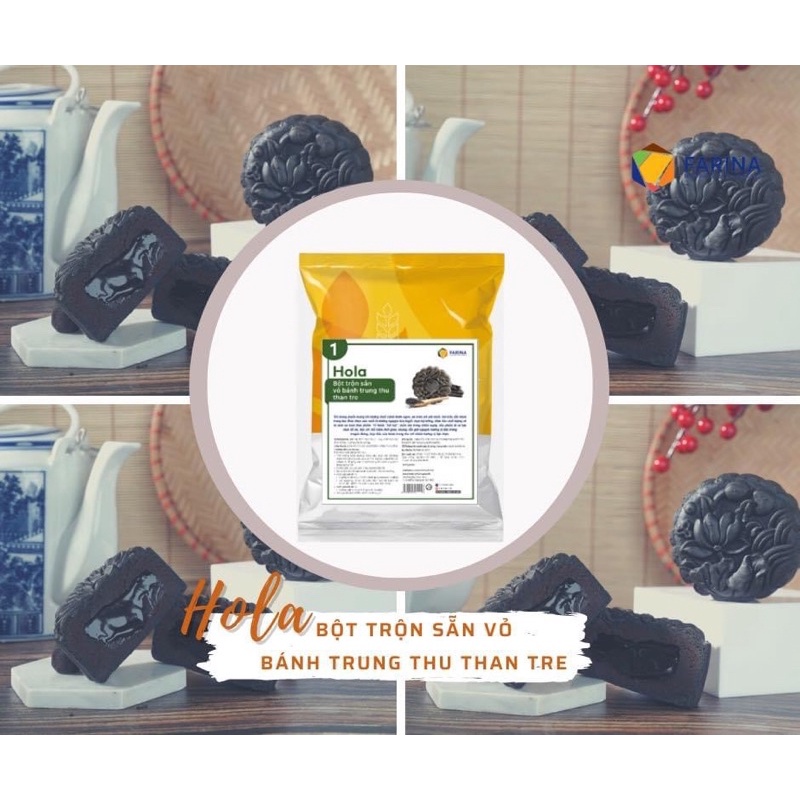 Bột trộn sẵn vỏ bánh trung thu Hola Farina 1kg