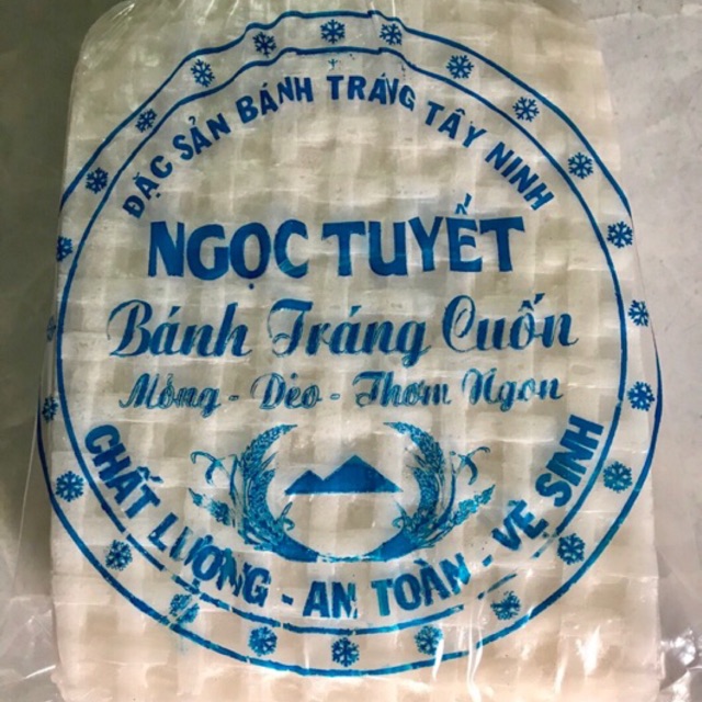 Bánh tráng trắng tròn (cuốn thịt, chấm, bánh tráng trộn)