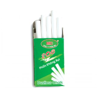 Phấn trắng MIC 1 hộp 10 viên. Không bụi. Thích hợp trong Trường Học và Văn Phòng. Vi Tính Quốc Duy