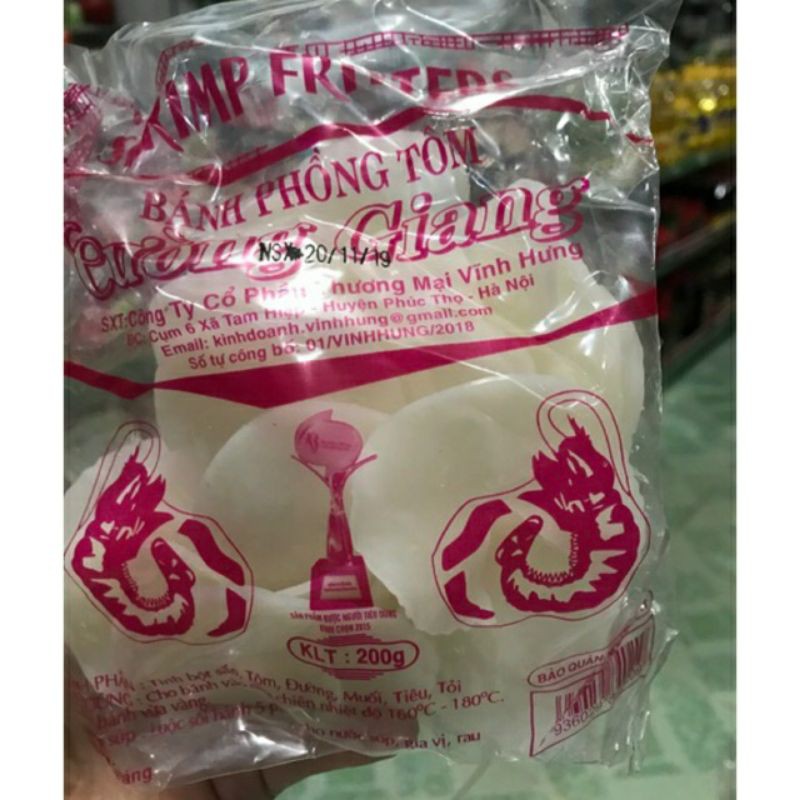 Bánh Phồng Tôm Cường Giang Gói 90g-180g