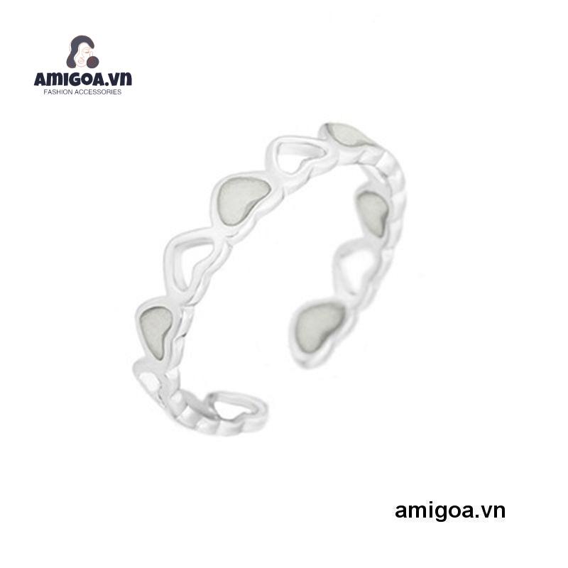 Nhẫn Hình Trái Tim Phát Quang Có Thể Điều Chỉnh Sáng Tạo