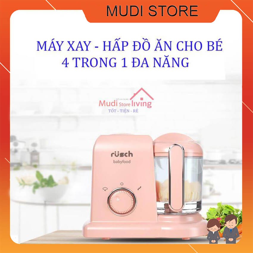 Máy Xay Hấp Đồ Ăn Dặm Đa Năng 4 Trong 1 Chính Hãng RUSCH Bảo Hành 6 Tháng