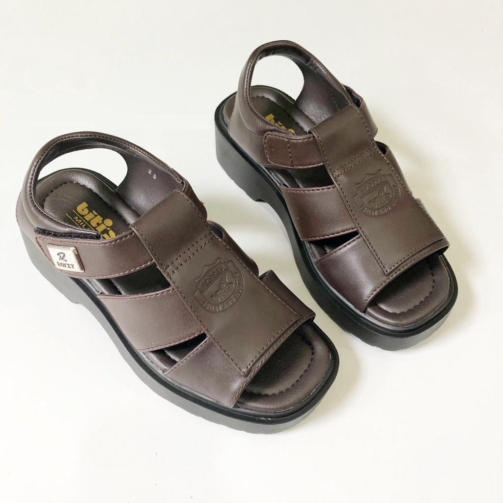 Sandal nam BlTIS ❤️FREESHIP❤️ Dép quai hậu trung tuổi quai da đế cao SD069