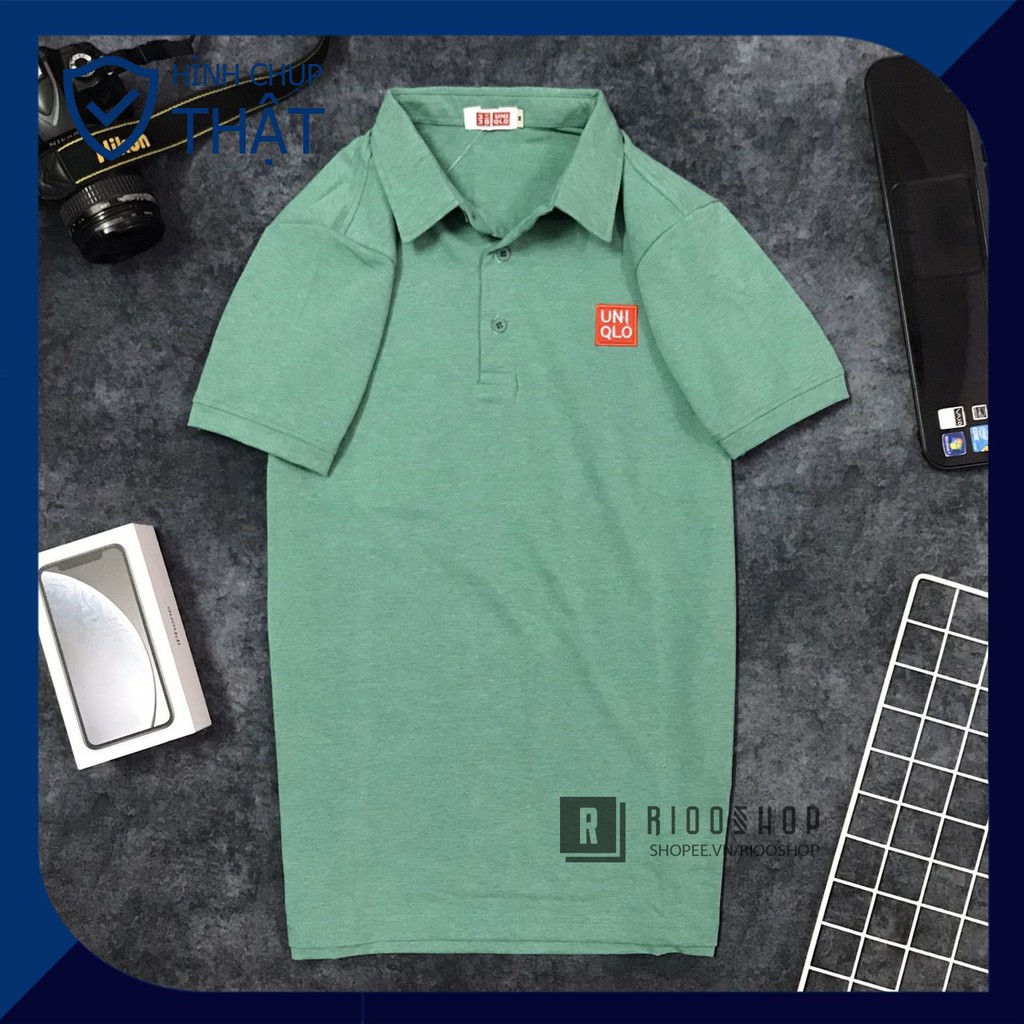 Áo thun nam có cổ cotton trơn tay ngắn form rộng cao cấp RCP020A - áo polo nam đẹp Riooshop | BigBuy360 - bigbuy360.vn