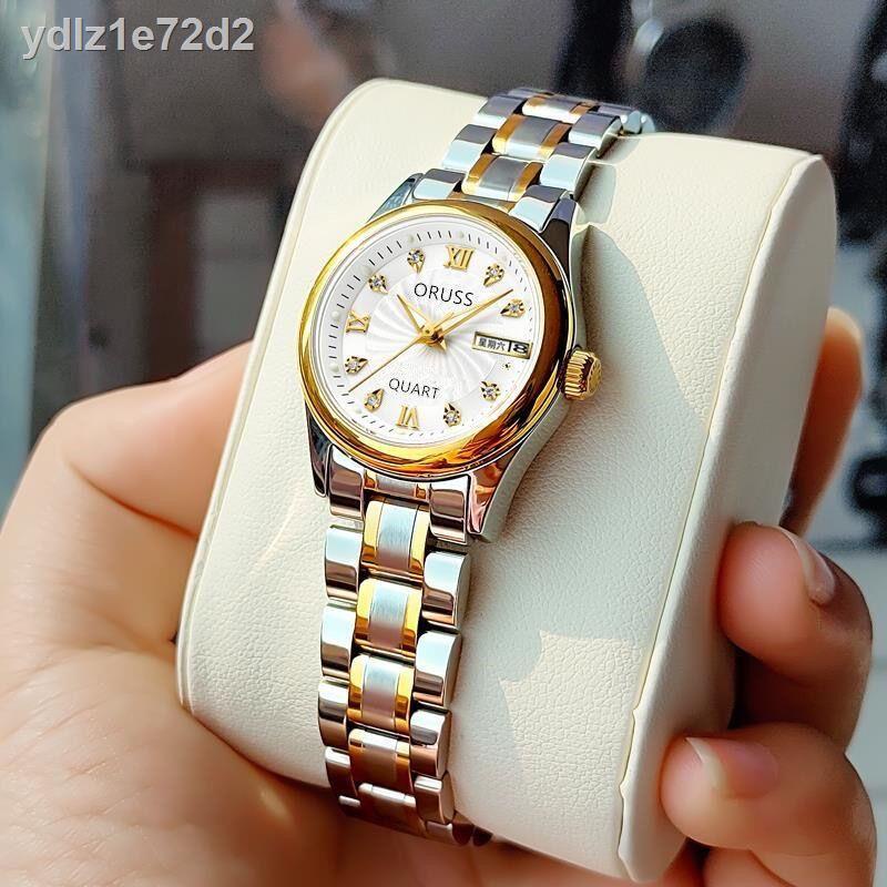 ۩✻▩Đồng hồ cơ tự động Thụy Sĩ xu hướng thời trang của phụ nữ không thấm nước dạ quang dây đai thép vonfram lưới
