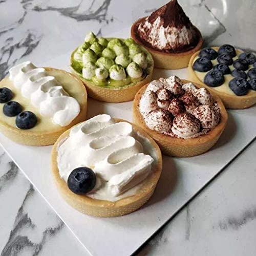 Khuôn làm bánh tart hình tròn đục lỗ bằng thép không gỉ bền bỉ tiện lợi 8cm