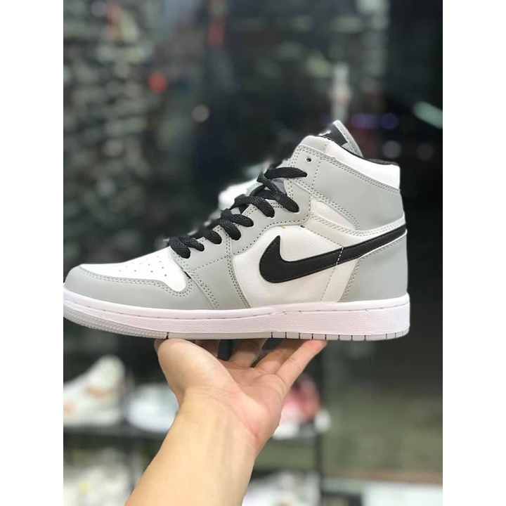 shopgiaykiencuongGiày cổ Cao Jd Ghi Xám, Giày Jordan JD1 Nam Nữ Full Box Hàng Đẹp nam nữ tặng dây