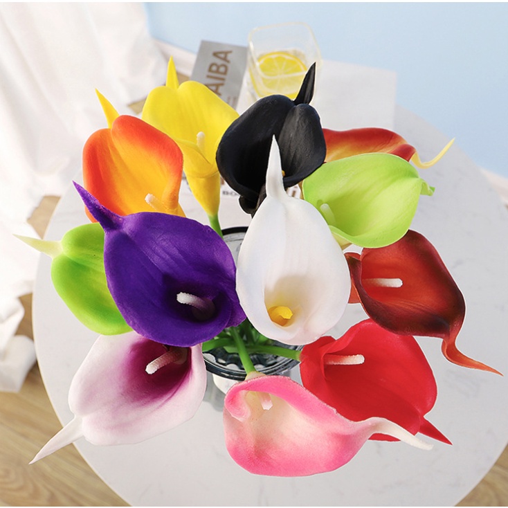 Set 10 Hoa Lily Giả Trang Trí Nhà Cửa / Tiệc Cưới
