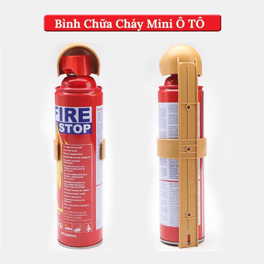 Bình Cứu Hỏa Ô Tô Mini 500ml - Bình Chữa Cháy Xe Hơi 500ml